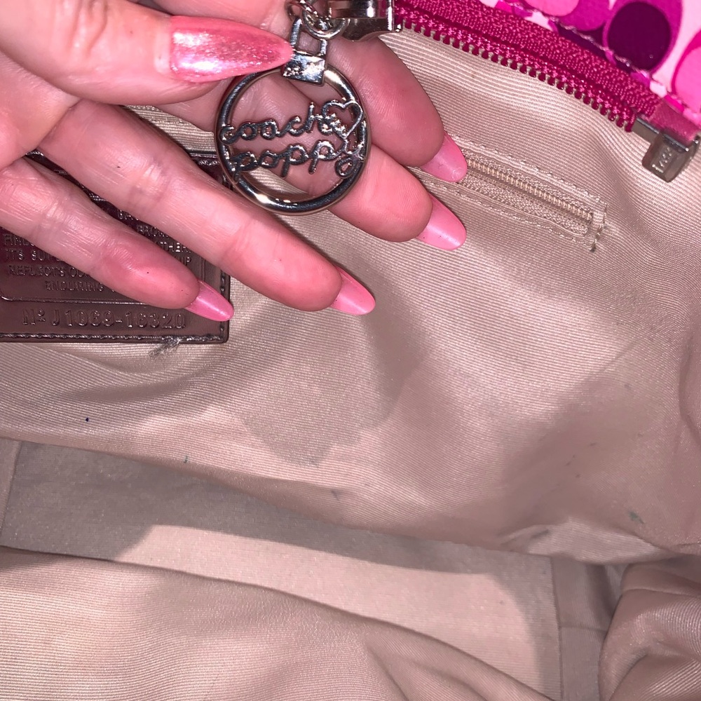 💕COACH POPPY TOTE💕BEAUTIFUL BRIGHT HANDBAG💕SUPER CLEAN!! - Picture 7 of 13